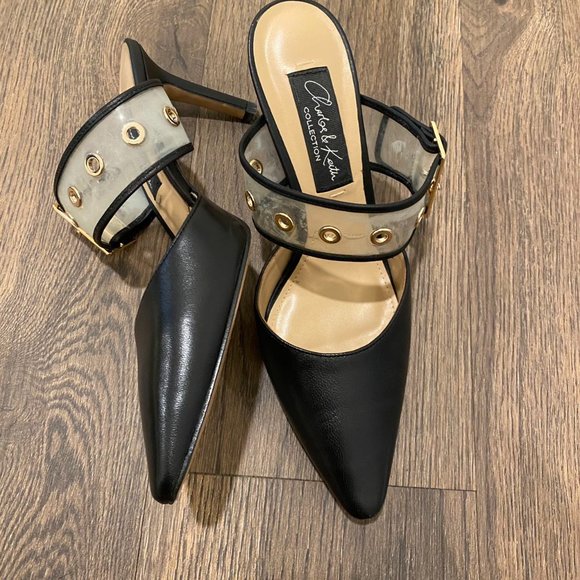 Charles & Keith Collection Black Heels Slingback Mules - Size 7 - Picture 5 of 5